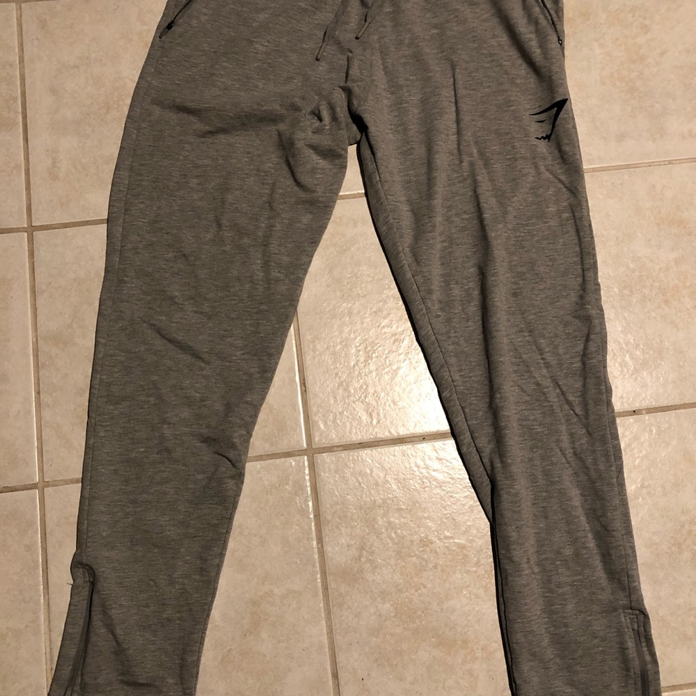 Gymshark Joggers with zip bottoms